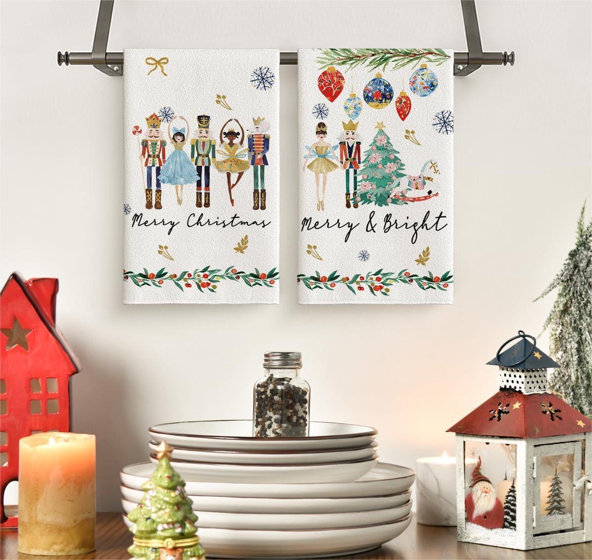 Home Cooking Cookbook - قطعتان، مناشف مطبخ مرسومة يدويًا بتصميم
