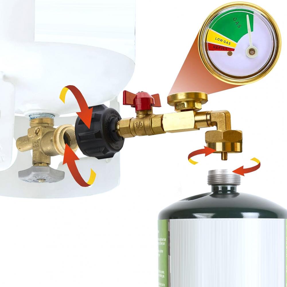 موصل خزان الغاز، ملحقات تعبئة  - مراجعة Home Cooking Gas وسعره